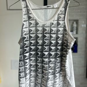 Tank Top Grey Indie Sleeze Whimsigoth Alternative Handmade Small